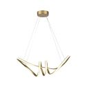 V-TAC VT-7798 24W braided metal LED pendant chandelier with modern design 72*30cm Champagne colors 3000K - 8011
