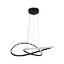 V-TAC VT-7799 Round LED chandelier design Modern circular shape with abstract interweaving 20W in aluminum black color 3000К - 8012