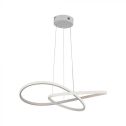 V-TAC VT-7799 Lustre LED rond design Forme circulaire moderne avec entrelacs abstraits 20W en aluminium blanc 3000К - 8013