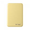 V-TAC VT-3503 Power Bank caricabatterie portatile ABS giallo 5.000mah 2 uscite micro USB 2.1A - sku 8196