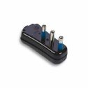 Fiche plate noir italienne std. 2P+E 16A Fanton 82541-E