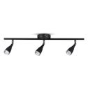 V-TAC VT-813 13.5W led wall light lamp triple head black body rotatable warm white 4000K IP20 - SKU 8271