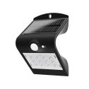 V-TAC VT-767-2 1.5W LED solar wall light for external IP65 + PIR sensor black color - SKU 8277