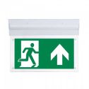 V-TAC VT-519-S 2W Led Emergency Exit Sign wall surface mount inclinable chip samsung no black-out Battery IP20 - sku 836