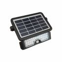 V-TAC VT-777-5 5W solar led floodlight with sensor slim black body day white 4000K - sku 8547