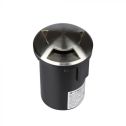 V-TAC VT-7678-3 GU5.3 MR16 Sous-terre fitting à trois fenêtres corps en acier noir-argent IP67 - sku 8566