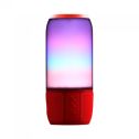 V-TAC SMART HOME VT-7456 6W Led lumière haut-parleur bluetooth avec fente pour carte TF et USB Corps rouge - sku 8571