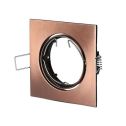 V-TAC VT-779SQ Plafond carré bronze métallique réglable 30° pour Spotlights LED GU10-GU5.3 - SKU 8582