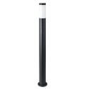 V-TAC VT-838 ground fixing Wall bollard lamp 110cm with stainless steel black body IP44 holder 1xE27 - sku 8594