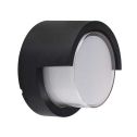 V-TAC VT-831 Lampada LED 6W bianco caldo 3000K corpo tondo nero waterproof IP65 - sku 8609