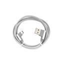 V-TAC VT-5361 câble de données 1M Micro USB charge rapide 2.4A USB 2.0 Nylon Gray Diamond Series - sku 8636