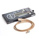 V-TAC VT-5362 1M Type-C USB 2.0 Datenkabel Nylon Gold Diamond Series - sku 8640