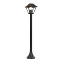 V-TAC VT-845 Portalampada da giardino lanterna in alluminio nero fissaggio a terra 95CM IP44 1xE27 - SKU 8687