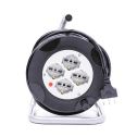 V-TAC 15M Extension Cord Reel Italian standard with outlets 4 Schuko 10/16A Overload Protector - sku 8702