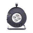 V-TAC 25M Extension Cord Reel Italian standard with outlets 4 Schuko 10/16A Overload Protector - sku 8703