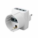 V-TAC mehrfachsteckdose Steckdosenadapter 1-fach Schuko 10A + 2-fach buchsen 10A Italienischer Standard - sku 8723