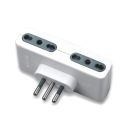 V-TAC Adaptateur multiple électrique 4 prises 10/16A 2P+T norme italienne - sku 8726