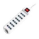 V-TAC Power Strip outlet 6 plugs 10/16A Italian standard on/off light switch - sku 8742