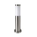 V-TAC VT-838 Applique fixation au sol 45cm avec corps nickel satiné en acier inoxydable IP44 1xE27 - sku 8958