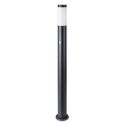 V-TAC VT-838 Portalampada E27 piantana led da giardino 110cm con sensore PIR fissaggio a terra 110cm in acciaio inox colore nero IP44 - sku 8983