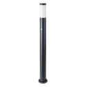 V-TAC VT-838 ground fixing Wall bollard lamp 110cm with PIR sensor stainless steel black body IP44 holder 1xE27 - sku 8983