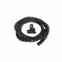 Flexible Cable manager Ø 25 Black -  2 meters