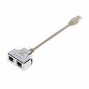 Adapter Splitter Netzwerkkabel 2xRJ45 (F) + 1xRJ45 (M) 12 CM