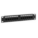 Panneau de raccordement UTP CAT5e 12 ports pour l’armoire RACK 10"