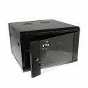 Hanging Rack Cabinet Black RAL9004 19" 6U 600mm