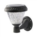 V-TAC VT-969 Lampe lanterne à led à énergie solaire avec panneau photovoltaïque avec télécommande 0,8W lumière de couleur noire 3en1 IP44 - 93575