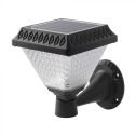 V-TAC VT-972 Solar powered led lamp lantern with photovoltaic panel with remote control 0.8W black color light 3in1 IP44 - 93578