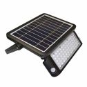 V-TAC VT-787-10 projecteur LED 10W avec panneau solaire et sensor slim corps noir IP65 4000K - sku 9869