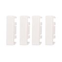 Falso polo mezzo posto 1/2P compatibile Bticino Axolute colore bianco confezione 4pcs Ettroit AB0102