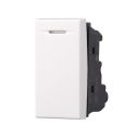 Interrupteur ou va et vient 1P 16A compatible Bticino Axolute couleur blanc Ettroit AB0801