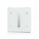 Controller dimmer autoalimentato quadrato touch per strip led sfondo bianco