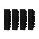 Obturateur demi-module 1/2P compatible Bticino Axolute couleur noir paquet 4pcs Ettroit AN0102