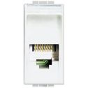 BTicino N4258 / 11N Living Light White Telephone Connector RJ11