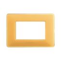 Placca Bticino 3 moduli Matix Ambra AM4803CAB