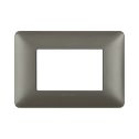 Placca Bticino Matix 3 moduli iron - AM4803MIR