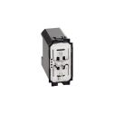 Verbundener wechselschalter BTicino Living Now mit blauer LED 100-240Va.c. - 1 modul K4003C