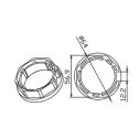 Octagonal adapter Ø 45 MM 60 X 0.8 MM CAME 001YK5102