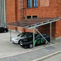 Solar photovoltaic shelter kit for 2 cars carport metal canopy for photovoltaic panel assembly