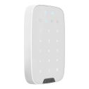 Tastiera wireless e touch AJAX AJ-KEYPADPLUS-W 868MHz usata per inserire/disinserire l'impianto ajax colore bianco