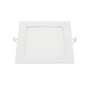 Pannello led 12w quadrato da incasso bianco caldo 3000k + driver