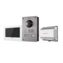Hikvision DS-KIS701/EU-W Kit Video intercom Monofamiliare 7” Touch screen 2-Wire videophone full hd 1080p fisheye - white