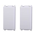 Blank plate 2pcs pack compatible Vimar Plana white color Ettroit EV0100