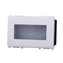 2.4W LED steplight recessed 220V cold white 6000K compatible Vimar Plana white color Ettroit EV0303