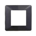 Plaque compatibles Vimar Plana 2 modules plastique couleur acier graphite foncé Ettroit EV83207