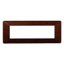 Plaque compatibles Vimar Plana 7 modules plastique couleur radica Ettroit EV83703