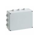 Sealed junction box rectangular and lid with plastic screws 240x190x90mm with 12 cable glands IP55 FAEG - FG13417